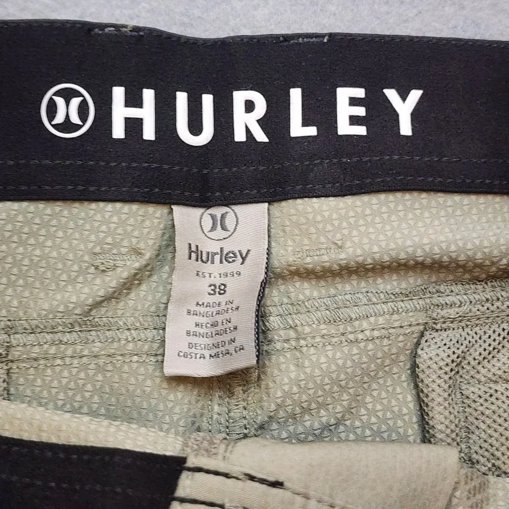Hurley Trek Hybrid Shorts Mens 38 Olive NWT Golf Hiking Stretch Water Repellent